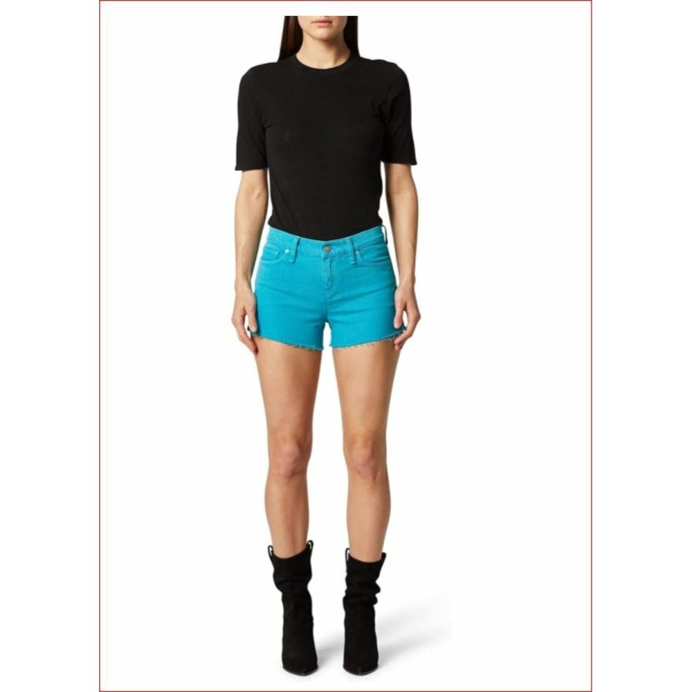 Hudson women cut off Gemma jean shorts WMR644DDB blue cotton sz 31 $145